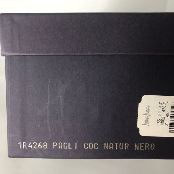 Prada Y2K Vintage Raffia Cap Toe Croc Emboss Kitten Heel Pointed Toe Mules 38.5 - Picture 13 of 13